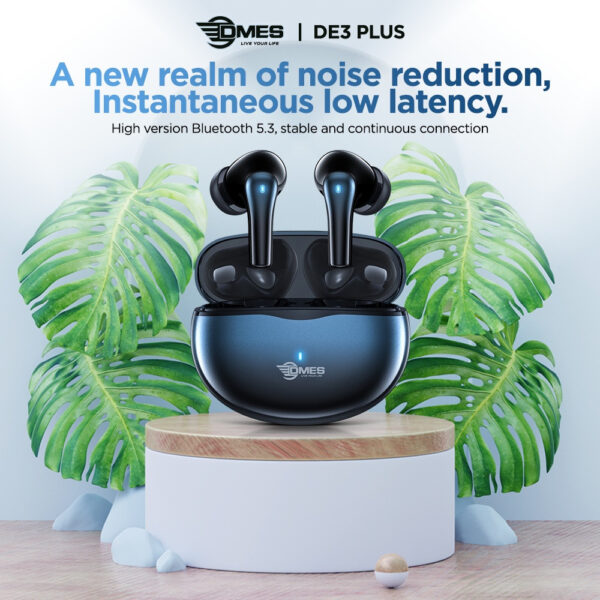DMES DE3 Plus True Wireless Earbuds Bluetooth 5.3 TWS Sport Gaming Earbuds with ENC Mode - 2 Years Warranty