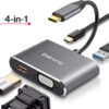 Datronic 4in1 USB-C to HDMI / VGA / USB3.0 / 100wPD DUSBC-209 | 18months warranty