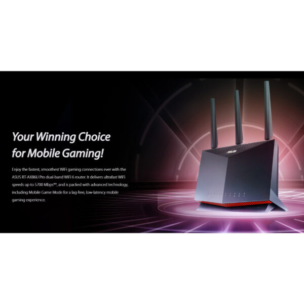 Asus RT-AX86U Pro AX5700 Dual Band WiFi 6 Gaming Router