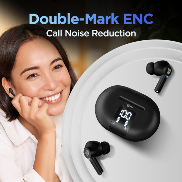 DMES DE5 Plus True Wireless Earbuds Bluetooth 5.3 TWS Sport Gaming Earbuds with ENC - 2 Years Warranty