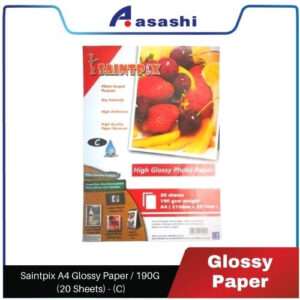 [Suitable For Photo Printing] Saintpix A4 Glossy Paper / 190G (20 Sheets) - (C) / Ready to use