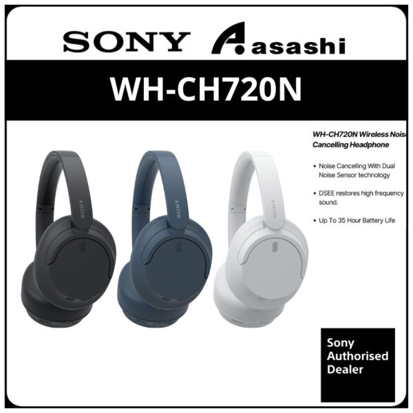 [Ready Stock] Sony WH-CH720N Wireless Noise Cancelling Headphone