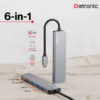 Datronic 6in1 USB-C to HDMI / USB3.0 / USB2.0 x 2/ SD / TF DUSBC-206 | 18months warranty