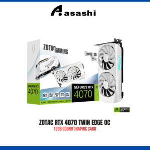 ZOTAC GAMING GeForce RTX 4070 Twin Edge OC White Edition 12GB GDDR6X Graphic Card (ZT-D40700Q-10M)