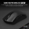 Corsair Sabre RGB Pro Wireless Champion Series Ultra-Lightweight FPS/MOBA Gaming Mouse CH-9313211-AP