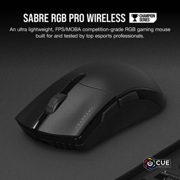Corsair Sabre RGB Pro Wireless Champion Series Ultra-Lightweight FPS/MOBA Gaming Mouse CH-9313211-AP