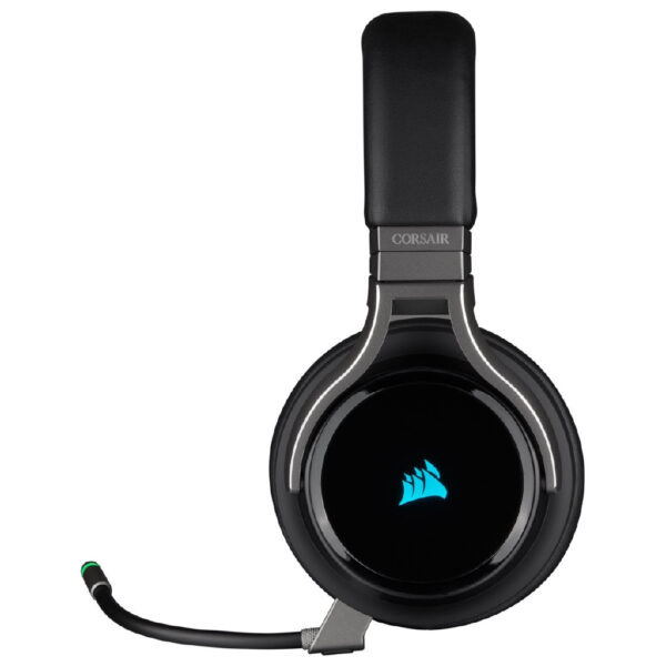 CORSAIR Virtuoso RGB Wireless 7.1 Virtual Surround High-Fidelity Headphone, Black (CA-9011185-AP)