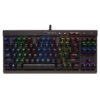 Corsair K65 LUX RGB TKL Compact Mechanical Gaming Keyboard - Cherry MX Red Switch CH-9110010-NA
