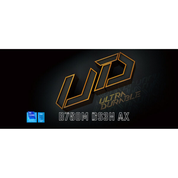 Gigabyte B760M DS3H AX DDR5 WiFi6 Micro-ATX (mATX) Intel Motherboard | Intel LGA1700 Socket