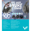 Vinnfier VF ANC 100 BT Noise Cancelling High Performance Bluetooth Headphone with Eva case active noise cancellation