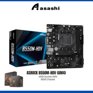 045f7f7f3a034431aeec68da8412ddc7.jpeg ASRock B550M-HDV Micro ATX (mATX) AMD Motherboard | AMD AM4 Socket