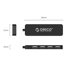 ORICO FL01 4 port USB2.0 Hub - 30cm