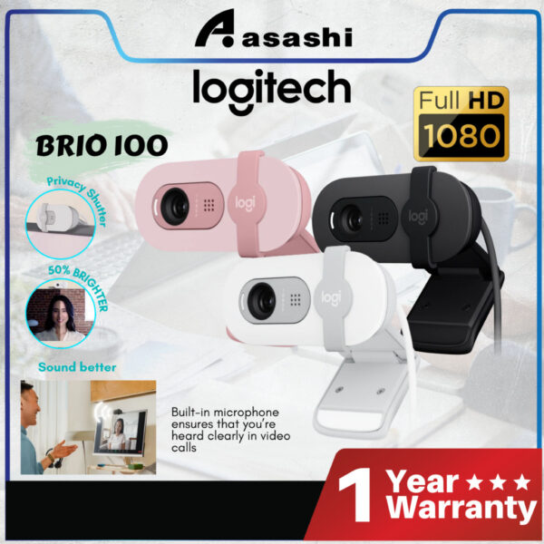 Logitech BRIO 100 / Brio 300 / Brio 500 1080p Webcam