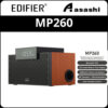 Edifier MP260 Portable Speaker - Bluetooth V5.0 | Built-in Clock | Alarm Function | Wooden Enclosure | 2.1 Channel
