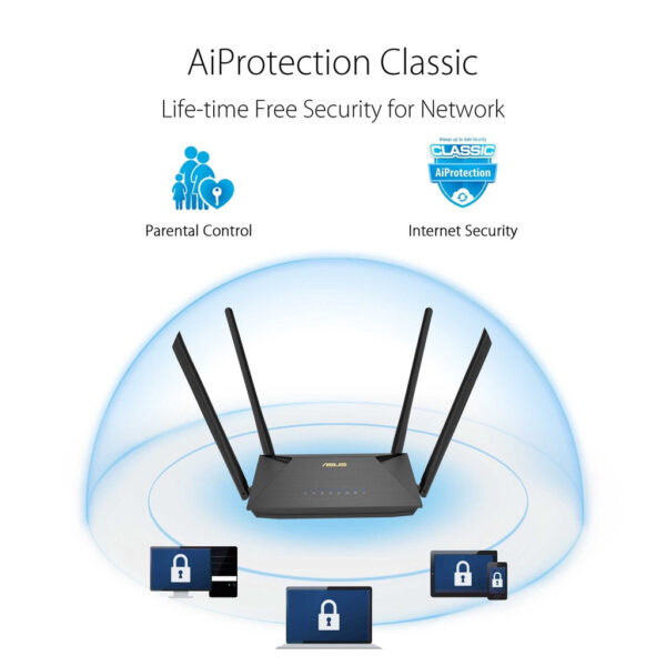 Asus RT-AX53U AX1800 Dual Band WiFi 6 (802.11ax) Network Router