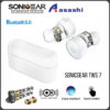 SonicGear Earpump TWS 7 HyperBass Wireless Stereo Earbud | 32 Hours Playtime | Dual Driver |