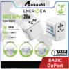 ENERGEA Bazic Goport Travel Adapter, 2A3C 28W - WHITE
