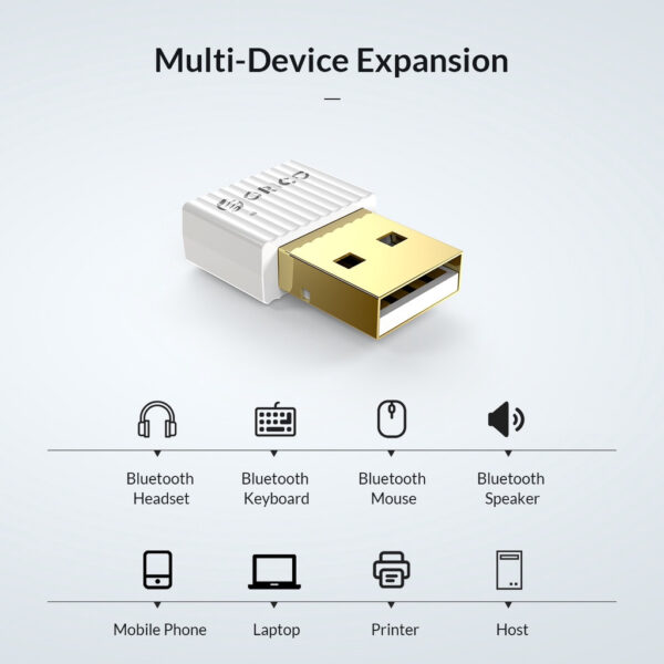 Orico BTA-508 Wireless USB Bluetooth 5.0 Dongle Adapter
