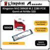Kingston NV2 250GB / 500GB / 1TB / 2TB  M.2 2280 QLC PCIE Gen4 x4 NVMe SSD