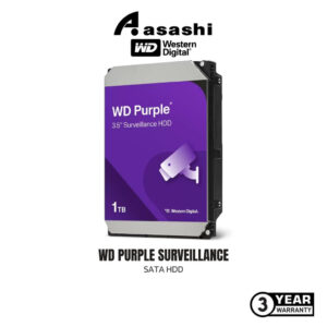 Western Digital WD 1TB / 2TB / 3TB / 4TB / 6TB / 8TB 3.5" Purple Surveillance CCTV 5400rpm/5700rpm/7200rpm 64MB/128MB