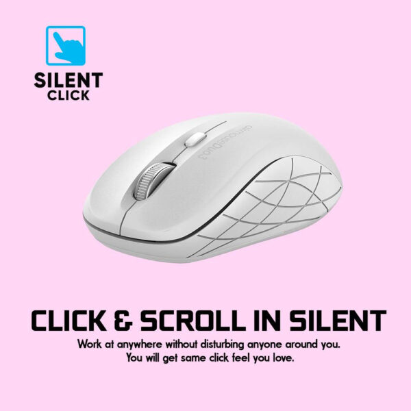 Alcatroz AirMouse Duo 3 Wireless + 2.4G Bluetooth Silent Mouse with Battery (1 yrs Limited Hardware Warranty)