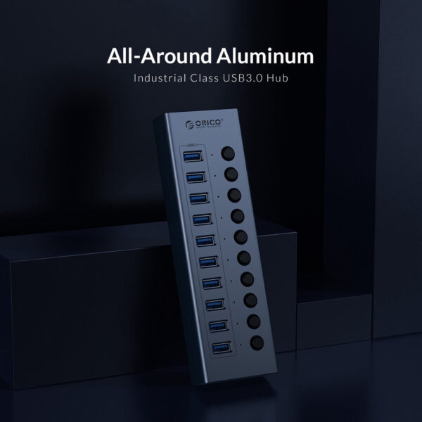 ORICO BT2U3-7AB 24W 7 Ports USB3.0 HUB Multi-port Hub With Individual Switches