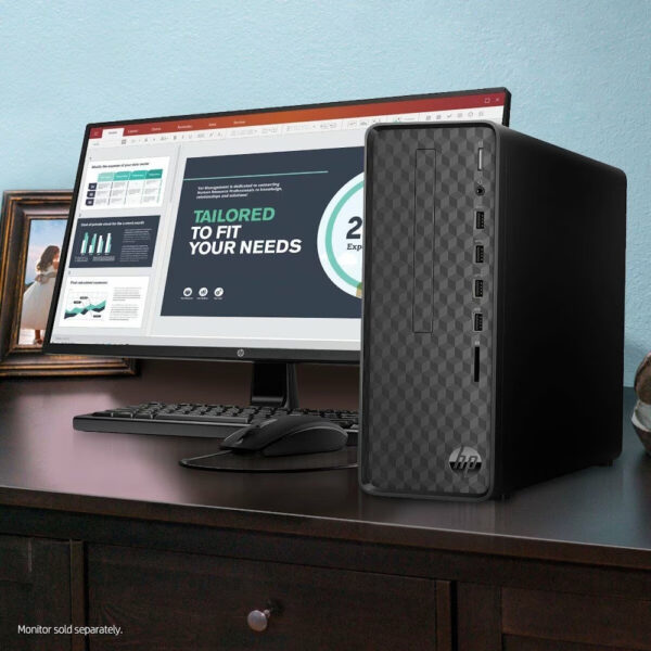 HP Slim S01-pF4003d Desktop PC-A58HJPA-(Intel Core i5-14400/8GD4/512GB SSD/Intel UHD Graphic/WiFi+BT/USB KB & Mouse/Office H&S/Win11Home/3Yrs)
