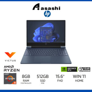 HP Victus 15-fb1047AX / 15-fb1048AX (AMD Ryzen 5-7535HS/8GBD5(1 Extra Slot)/512GB SSD PCIe/NVIDIA® GeForce RTX™ 2050 Lap