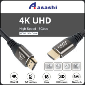 21ec3824a6f3f006baafb729580f81a6.jpeg ASASHI HDMI Cable 2.0 4K 60Hz UHD 3D 18Gbps High Speed HDMI Cable for HDTV Blueray PS4 PS5 Xbox PC
