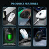 Armaggeddon Mirage V Bluetooth 5.0 Wireless 2.4G Rechargeable 10000 CPI Gaming Mouse