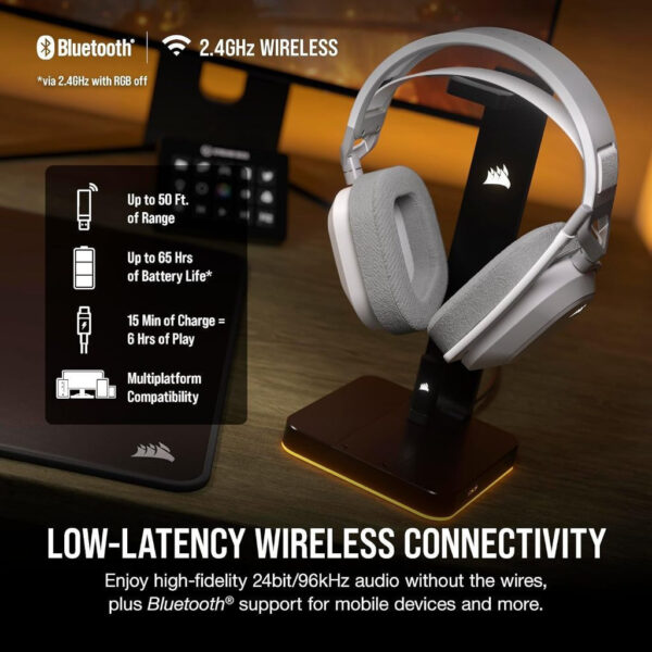 CORSAIR HS80 MAX Wireless Gaming Headset CA-9011295-AP Carbon / CA-9011296-AP White