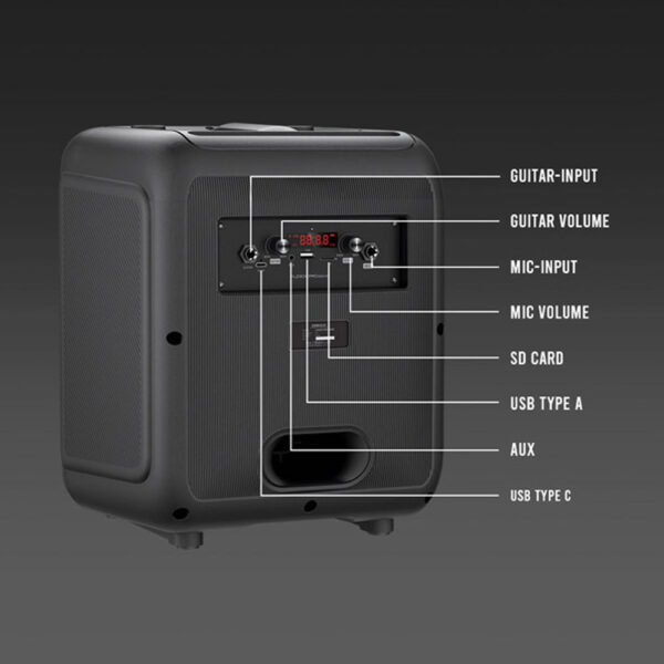 SonicGear Audiox PRO 600HD Portable Bluetooth Speaker with Phone Docking | Free Wireless Mic