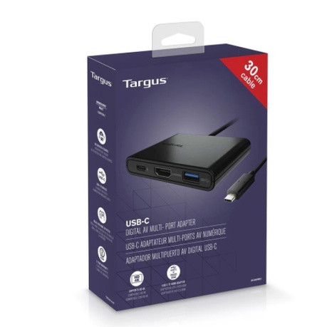 Targus ACA929 USB-C 3-in-1 Multiport Video Adapter (Black)