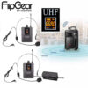 Vinnfier FlipGear WM2200 DUO U Professional Universal UHF Wireless Handsfree Microphone