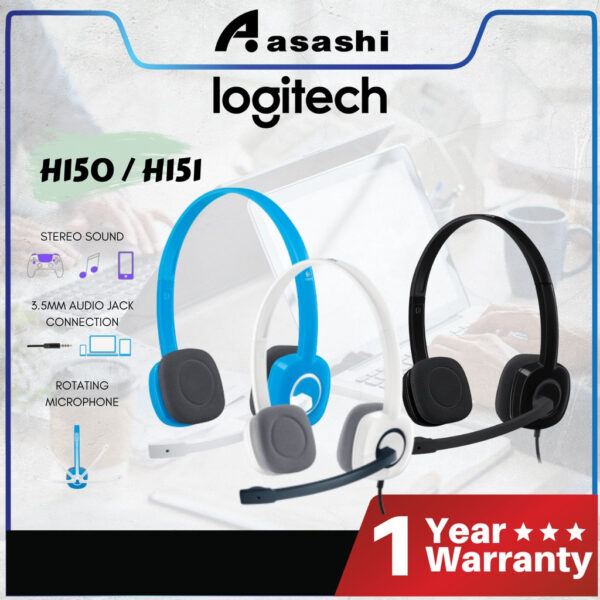 Logitech H150 / H151 Stereo Headset 981-000587 / 981-000454 / 981-000453