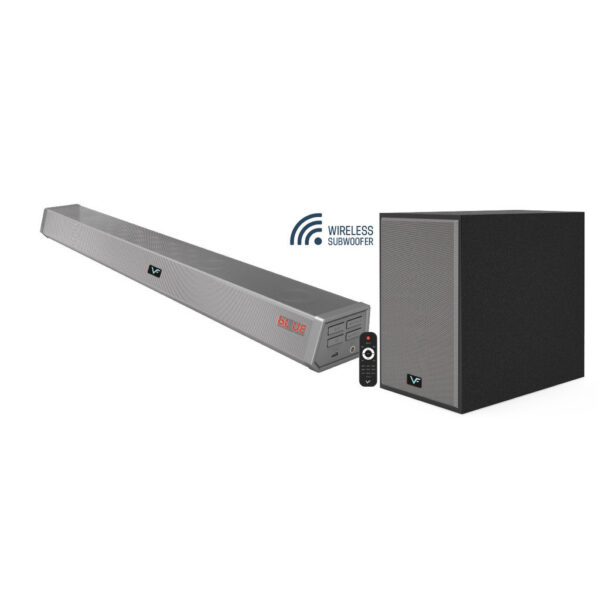 Vinnfier Hyperbar 808 BTRW Bluetooth Sound Bar with Wireless Subwoofer with AUX HDMI OPTICAL INPUT