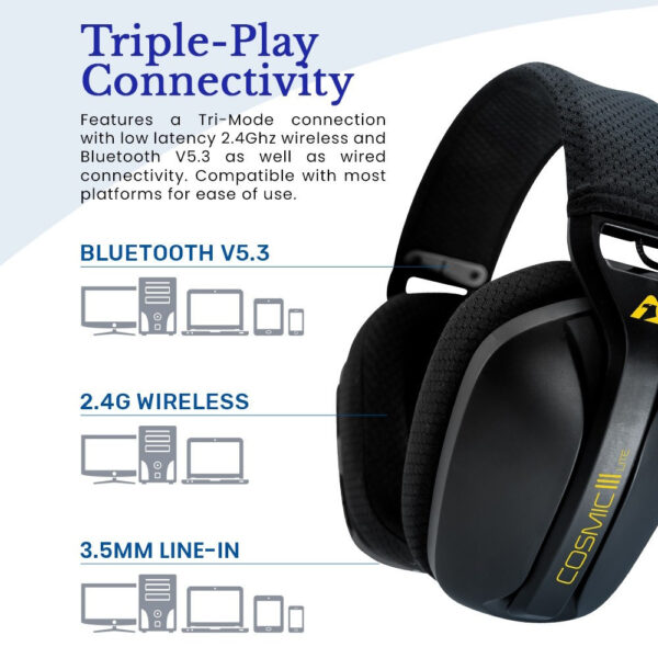 Armaggeddon COSMIC-III LITE Wireless Bluetooth Gaming Headset