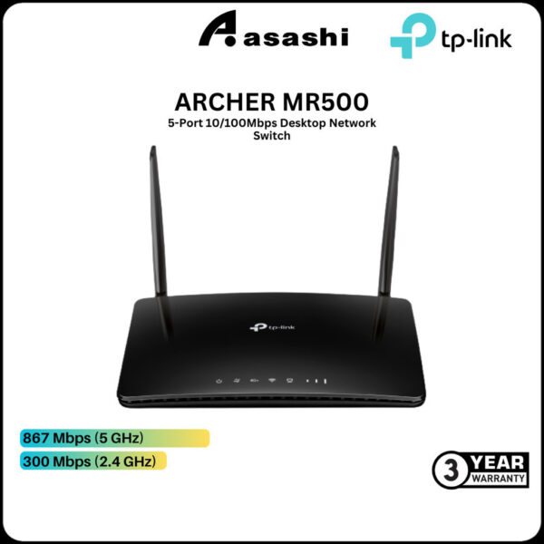 TP-Link Archer MR500 4G+ Cat6 AC1200 Wireless Dual Band Gigabit Router