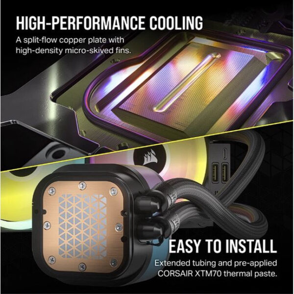 Corsair iCUE LINK H100i RGB 240mm | H150i RGB 360mm Liquid CPU Cooler w/ iCUE LINK System Hub