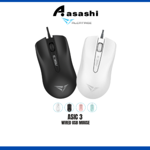 2f1894b25a4eaf48ad9528833b76d91d.png Alcatroz Asic 3 Wired USB Mouse 1600 CPI | Ergonomic Design with High Resolution Optical Mouse