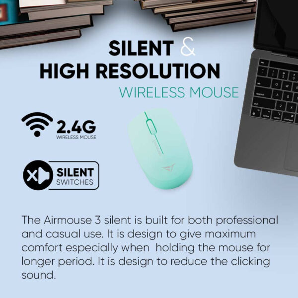 Alcatroz AirMouse 3 Silent Wireless 2.4G Hi Definition Optical Mouse‎