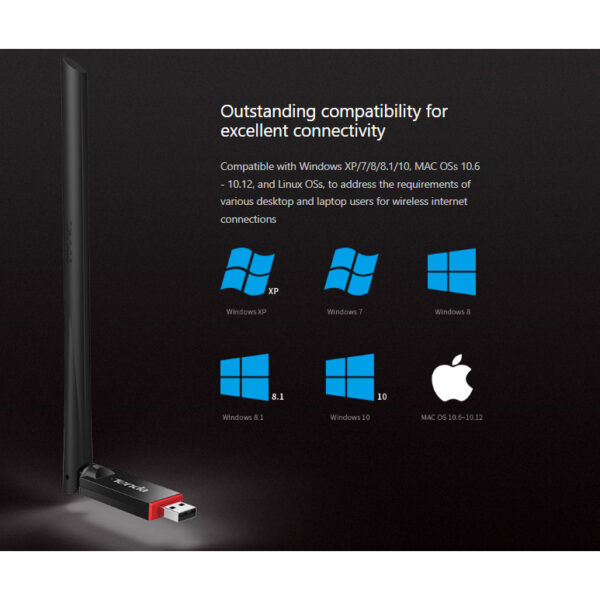 Tenda U6 N300Mbps Wireless USB Adapter