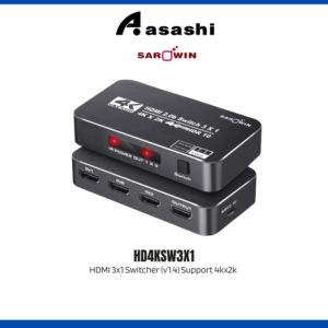 32141d58f6faa03191fa42f34fd73874.png SAROWIN HD4KSW3X1 HDMI 3x1 Switcher (v1.4) Support 4kx2k