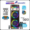 Vinnfier FlipGear Tango 300 WMU 2021 TWS Portable Trolley Speaker With 2 UHF Wireless Mic Bluetooth Super Bass Karaoke