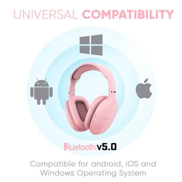 SonicGear AirPhone 6 Rechargeable Bluetooth Headphones With Mic | Up to 10 Hours PlayTime | 1 Year Warranty