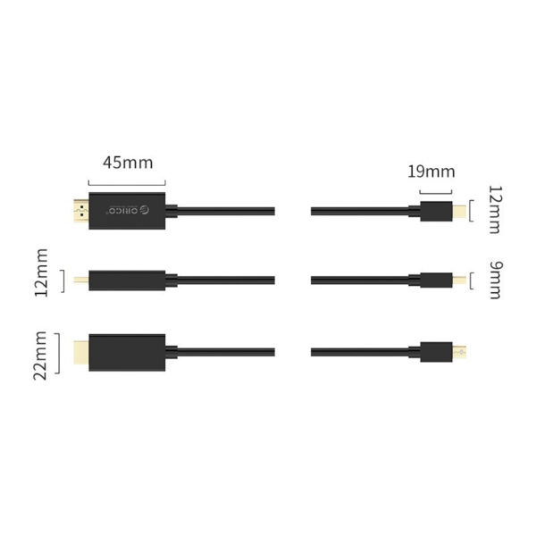ORICO XD-MDTH4-30 Mini DisplayPort Thunderbolt to HDMI Cable - 3.0M