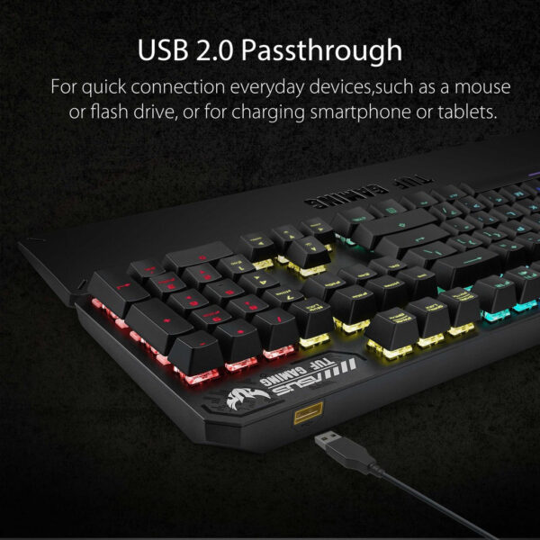 ASUS TUF GAMING K3 RGB Mechanical Gaming Keyboard RA05 TUF GAMING M4 AIR Wired Mouse - TUF WARRIOR SET