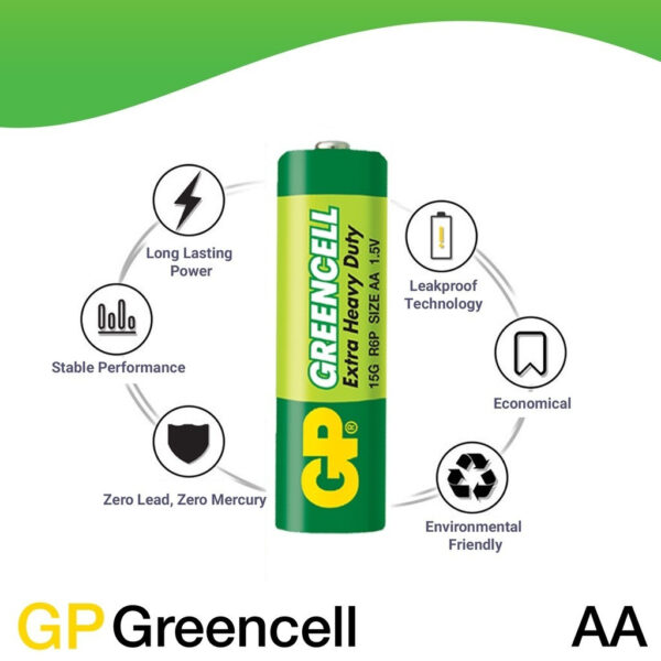 GP GREENCELL Extra Heavy Duty AA / AAA/ C / D / 9V BATTERY GP BATTERY