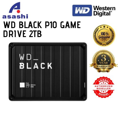 Western Digital WD BLACK P10 GAME DRIVE 2TB / 4TB / 5TB For PS4/Xbox/PC/MAC ( WDBA2W0020BBK / WDBA3A0040BBK