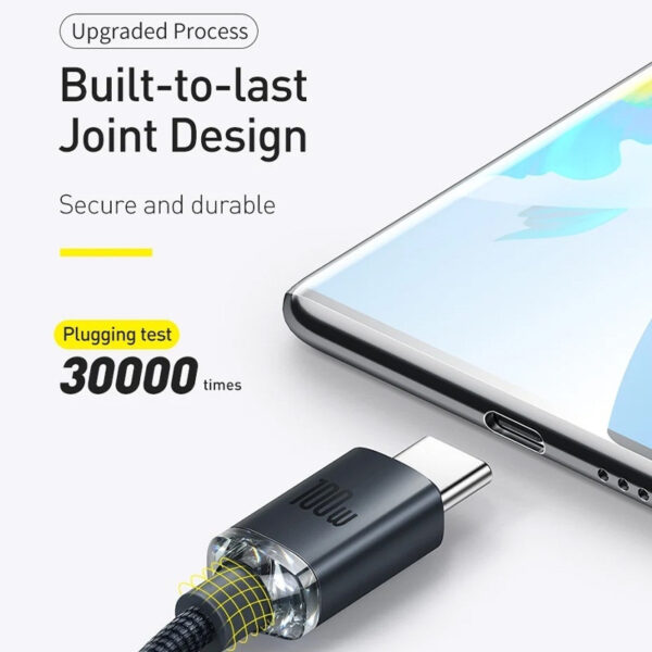 Baseus Crystal Shine Series Fast Charging Data Cable 100W 1.2m Type-C to Type-C